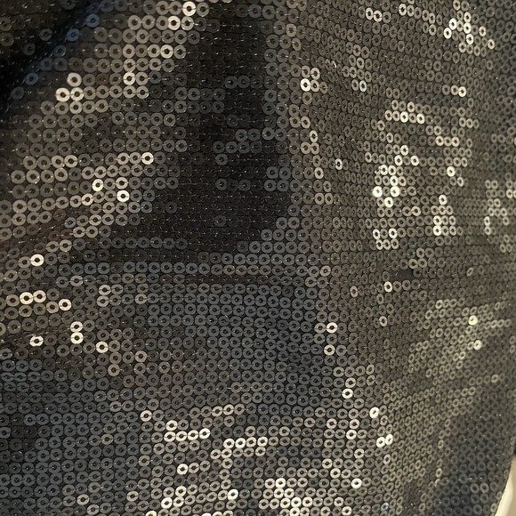 RW CO Black Sequins Tube Top Womens XS Y2K 2000s Coquette‎ Going Out Party Club - Picture 6 of 6